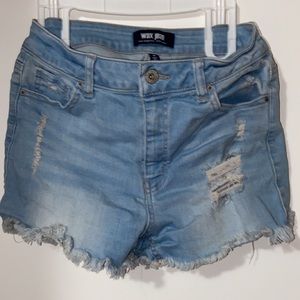 Ripped Jean shorts